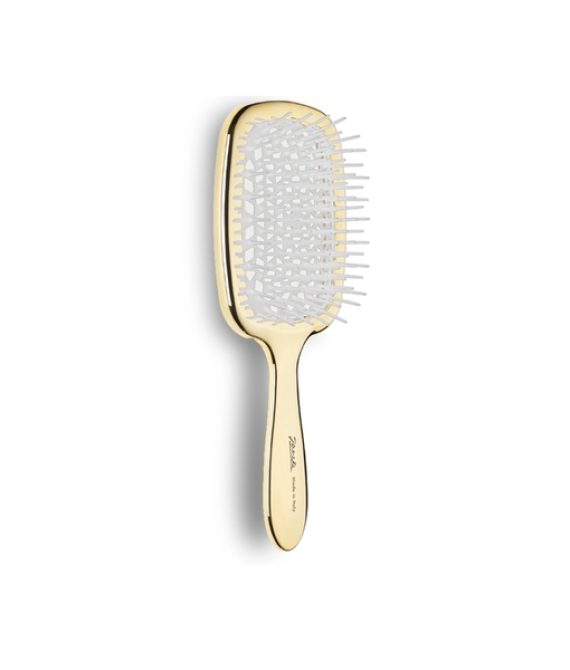 Janeke Superbrush Limited Edition Щетка для волос золотая с белыми зубчиками